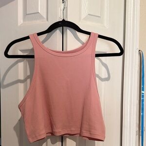 Wild Fable Pink Ribbed Crop Top
